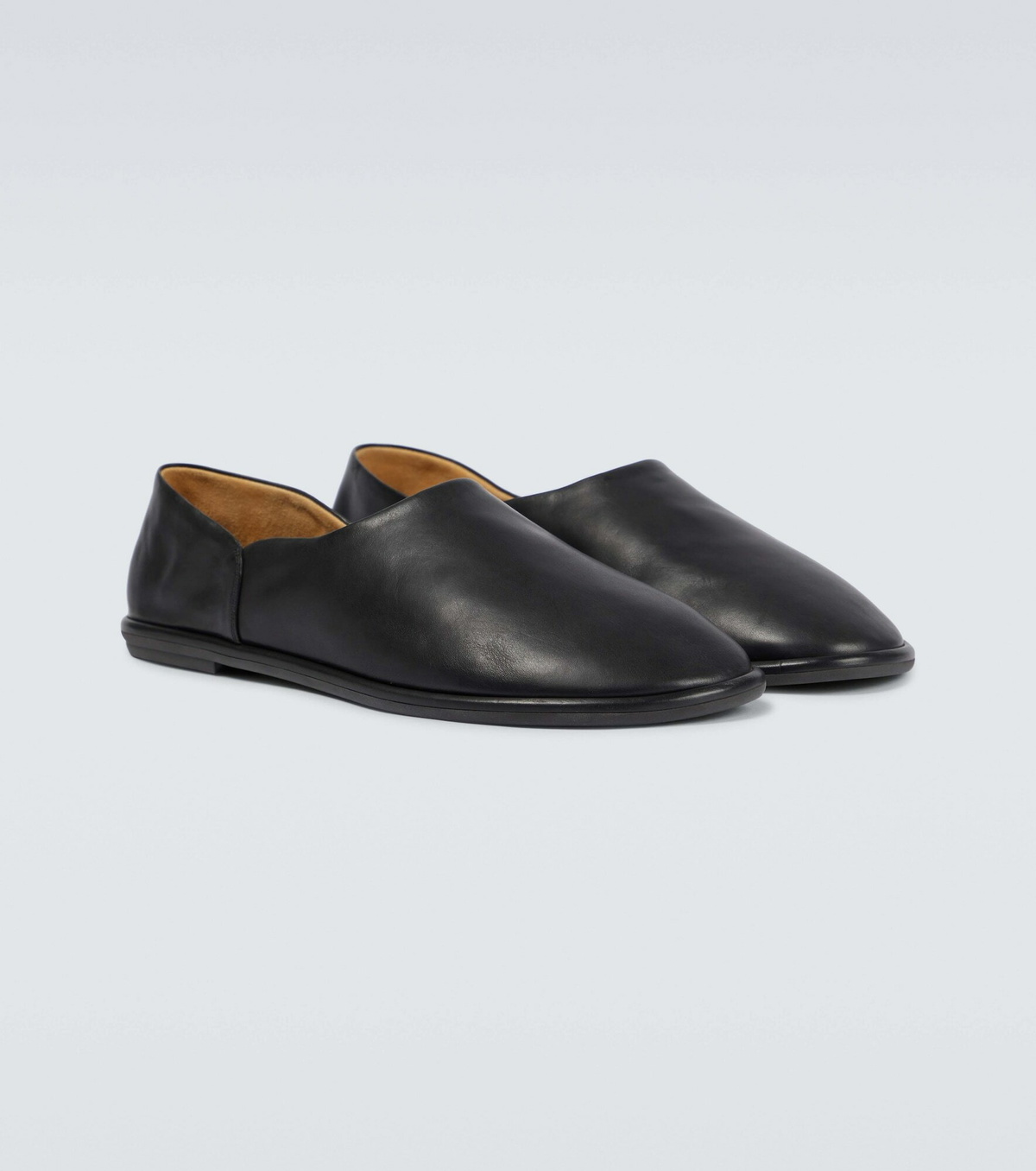 The Row Canal slip on leather shoes The Row