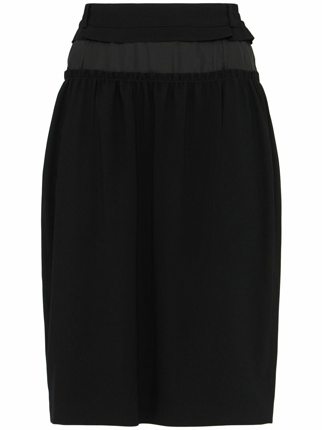 ワンピース MAISON MARGIELA Women Mid Skirts S29DA0002S44074900 Black SkirtsseotitleMaison Martin Margiela Black Draped Waist Mid
