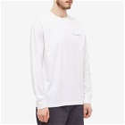 Olaf Hussein Men's Long Sleeve Face T-Shirt in Optical White