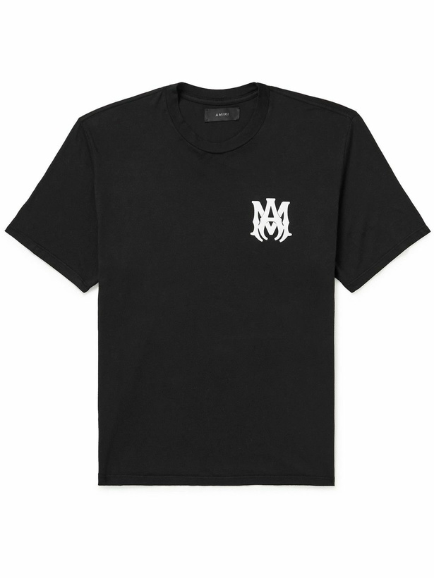 Photo: AMIRI - Logo-Print Cotton-Jersey T-Shirt - Black