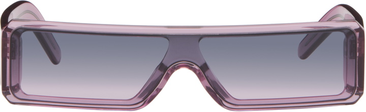 Photo: Rick Owens Purple Temple Gethshades Sunglasses