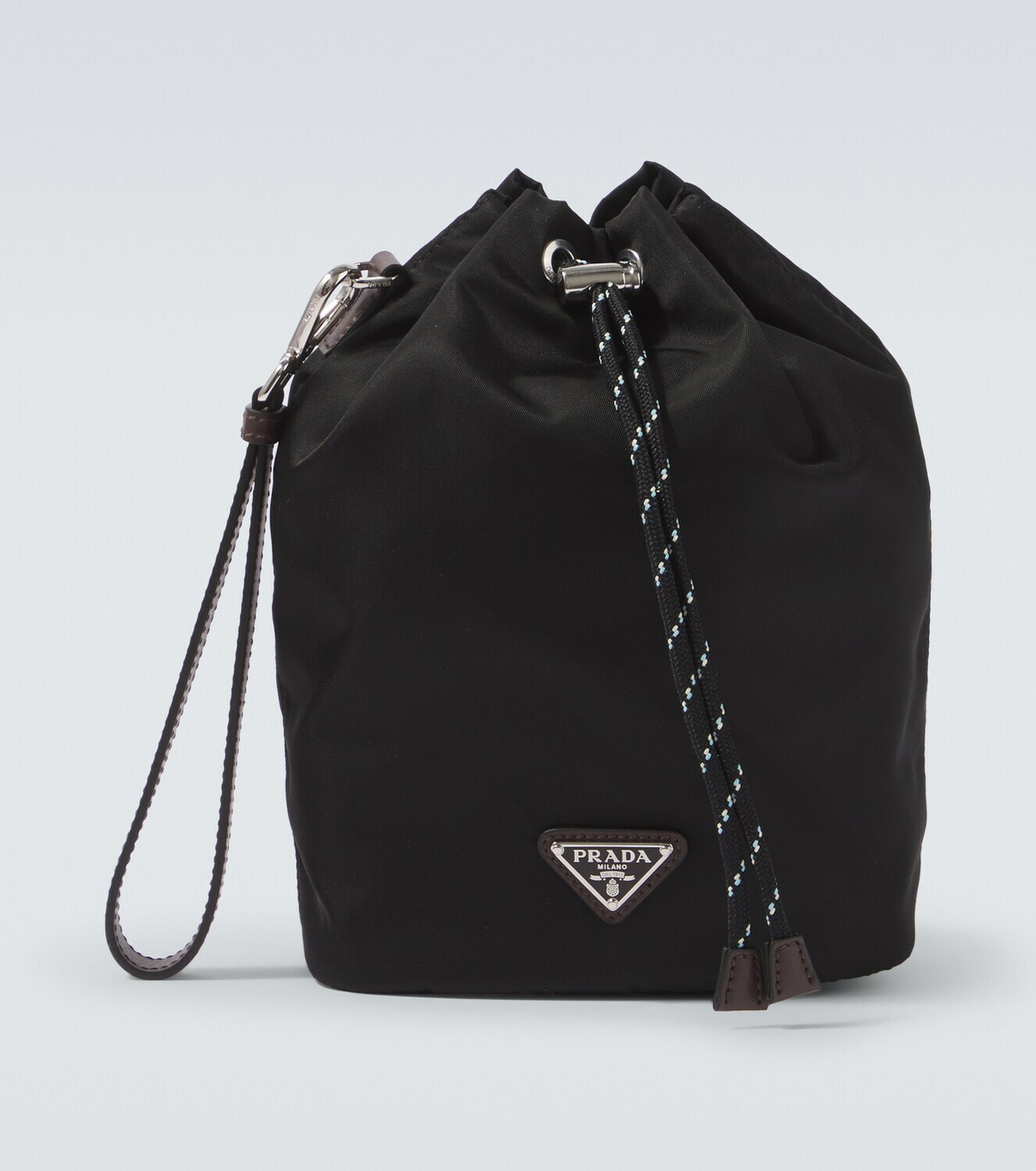 Prada Prada Speedrock Re-Nylon leather-trimmed pouch