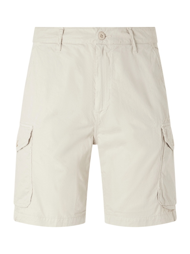 Photo: Hartford - Battle Straight-Leg Cotton Shorts - Neutrals