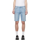 Levis Blue Denim 501 Hemmed Shorts