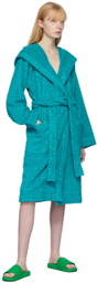 Bottega Veneta Blue Spongy Bath Robe