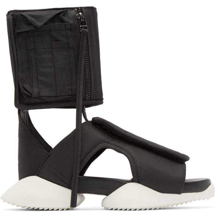 Photo: Rick Owens Black and White Cargo Sandals