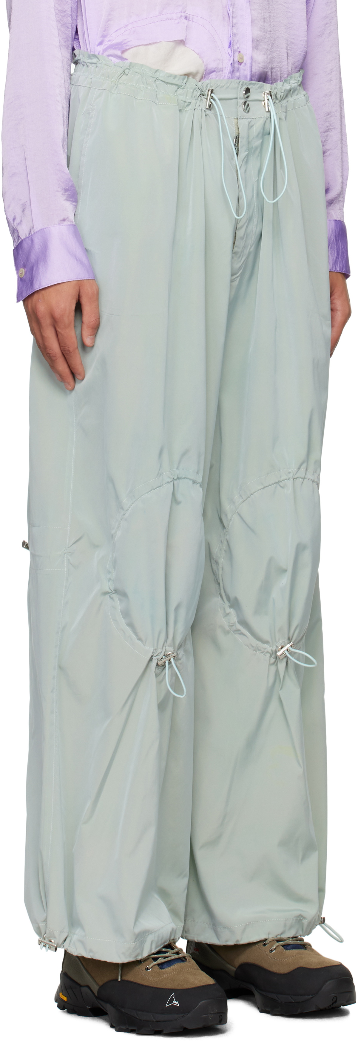 Charlie Constantinou Blue Adjustable Fit Knee Trousers