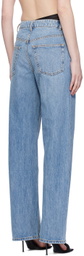 Alexander Wang Blue Bikini Layer Jeans