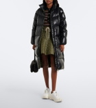 Moncler Trailgrip Puffer leather-trimmed sneakers