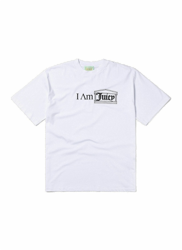 Photo: Aries x Juicy Couture - I Am Juicy T-Shirt in White