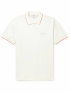 Brunello Cucinelli - Printed Cotton-Jersey Polo Shirt - White