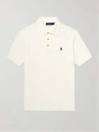 Polo Ralph Lauren - Cable-Knit Cotton Polo Shirt - White