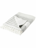 Brunello Cucinelli - Fringed Striped Linen Throw