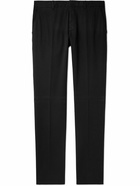 Zegna - Straight-Leg Stretch-Cotton Twill Trousers - Black