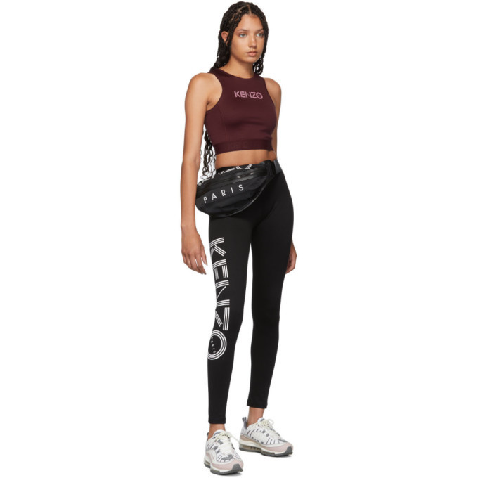 Kenzo Black Logo Sport Leggings Kenzo