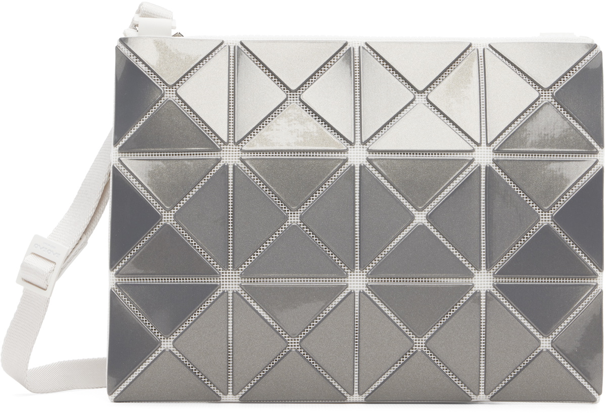 BAO BAO ISSEY MIYAKE Gray Lucent Metallic Bag