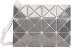 BAO BAO ISSEY MIYAKE Gray Lucent Metallic Bag