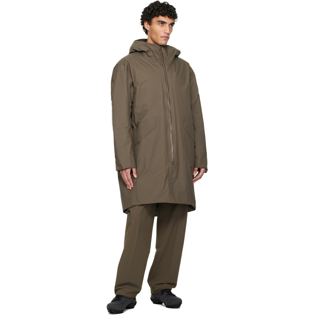 Veilance Taupe Monitor Down Coat