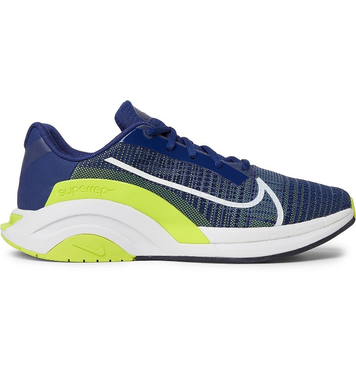 Photo: Nike Training - ZoomX SuperRep Surge Rubber-Trimmed Nylon-Mesh Sneakers - Blue