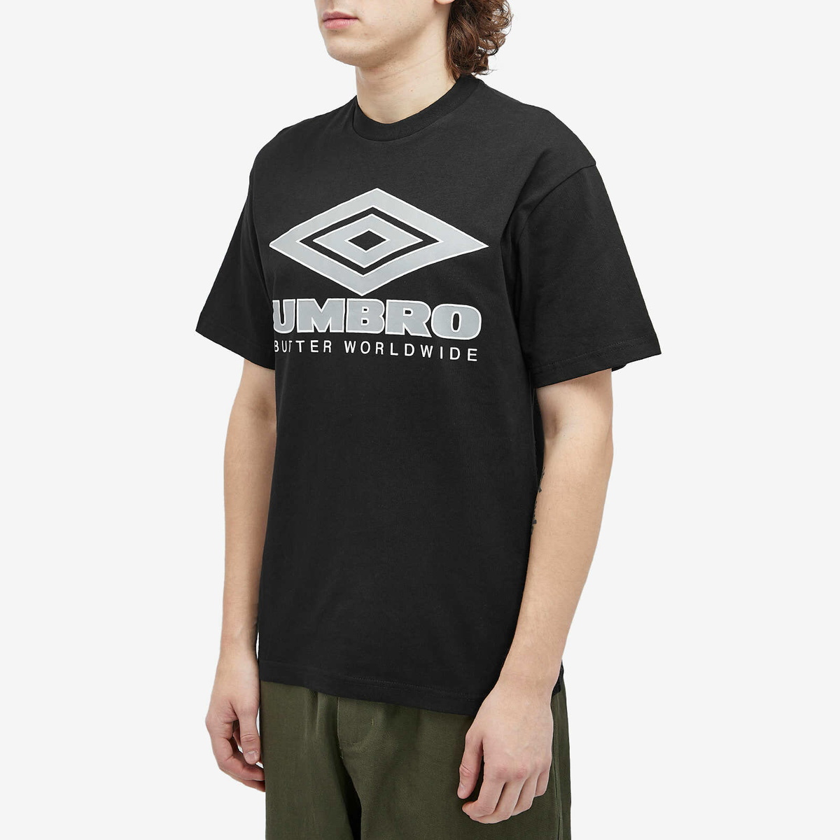 Butter Goods Men's x Umbro Diamond Logo T-Shirt in Black