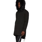 Mr and Mrs Italy Black Quilted Lining Parka