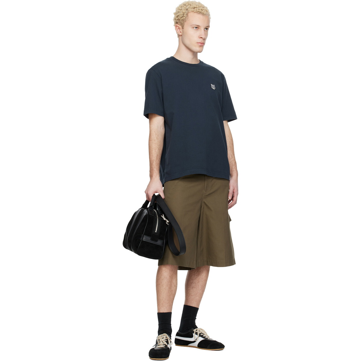 Maison Kitsuné Navy Fox Head Comfort T-shirt
