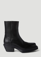 Cowboy Ankle Boots in Black