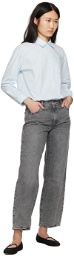 Levi's Gray Baggy Dad Jeans