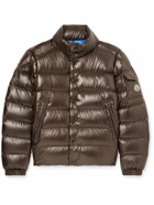 Moncler - Logo-Appliquéd Quilted Shell Down Jacket - Brown