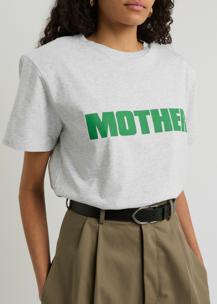 Bettter Mother Printed Cotton T-shirt Grey