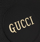 GUCCI - Logo-Print Full-Grain Leather Pouch - Black