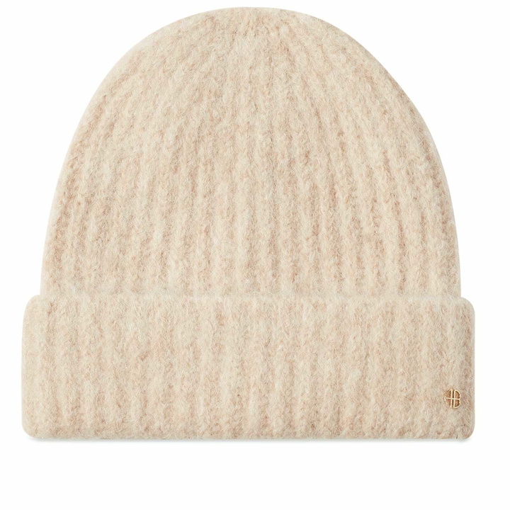 Photo: Anine Bing Women's Vero Beanie Hat in Ivory