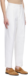 ZEGNA White Pleated Jeans