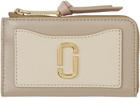 Marc Jacobs Beige 'The Utility Snapshot Top Zip Multi' Wallet
