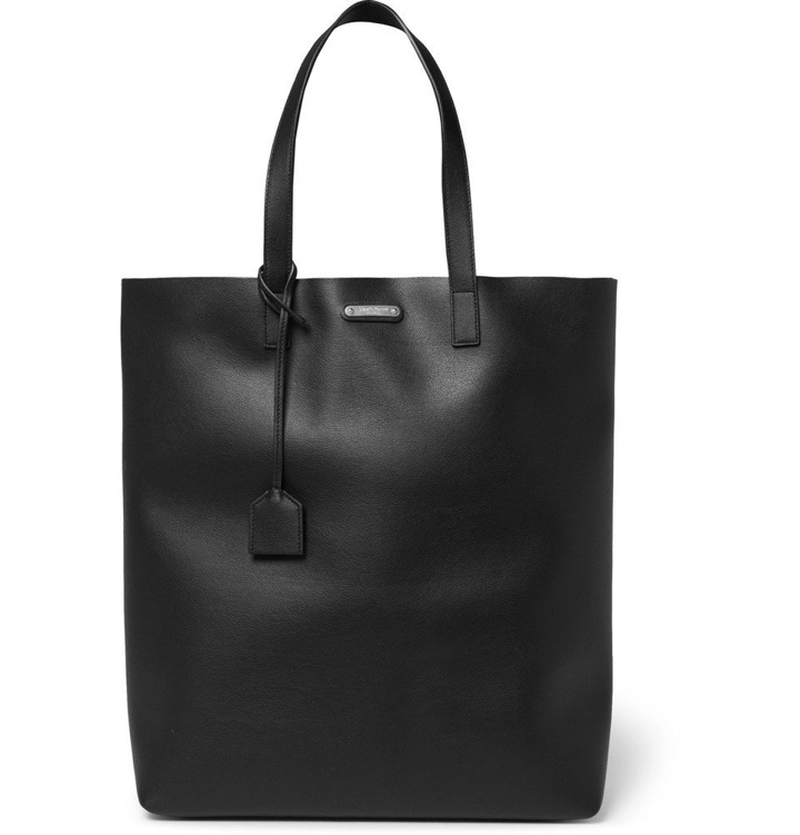 Photo: Saint Laurent - Leather Tote Bag - Men - Black