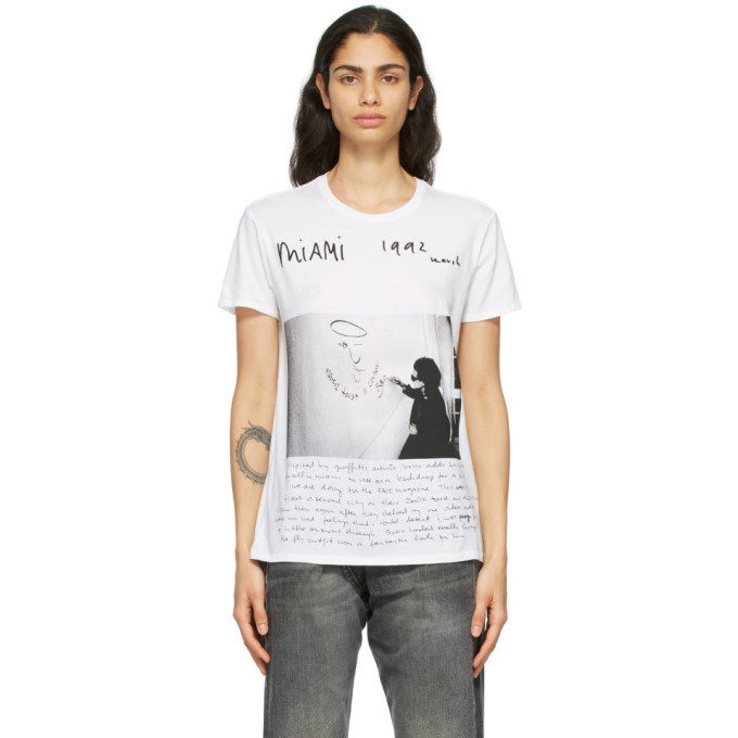 R13 White Anton Corbijn Edition U2 Miami Boy T-Shirt R13