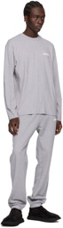 Jacquemus Grey Les Classiques 'Le T-Shirt Manches Longues' Long Sleeve T-Shirt