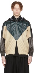 Song for the Mute Multicolor Faux-Leather V-Lad Jacket