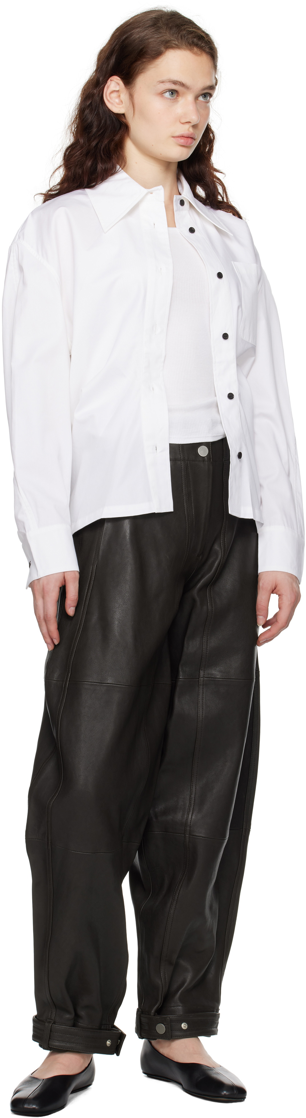 CO Brown Balloon Leather Pants