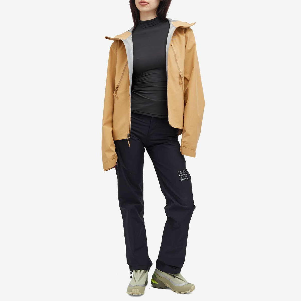MM6 Maison Margiela Women's x Salomon Sports Jacket in Iced Coffee