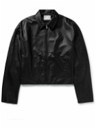 John Elliott - Cropped Leather Jacket - Black