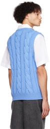 Marni Blue Embroidered Vest