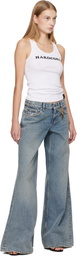 Stella McCartney White 'Hardcore Slogan' Tank Top
