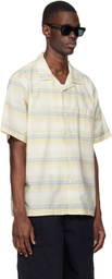 nanamica Yellow Open Collar Pique S/S Shirt