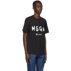 MSGM Black Artist Logo T-Shirt