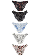 Desmond & Dempsey Printed Cotton Briefs set of 5 Multicoloured