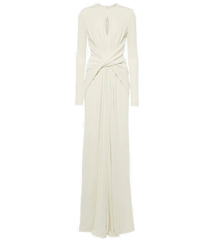 Photo: Elie Saab Gathered cutout jersey gown