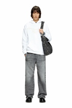 Diesel Hoodie with charm necklace print - Sweaters - Unisex - White