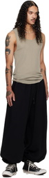 LU'U DAN Black Baggy Bontans Sweatpants