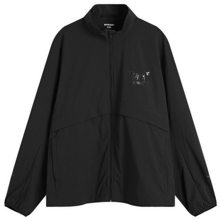 Photo: END. x Represent Men's 247 Track Jacket in Jet Black